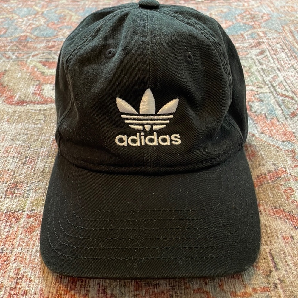 Adidas relaxed strap back hat black